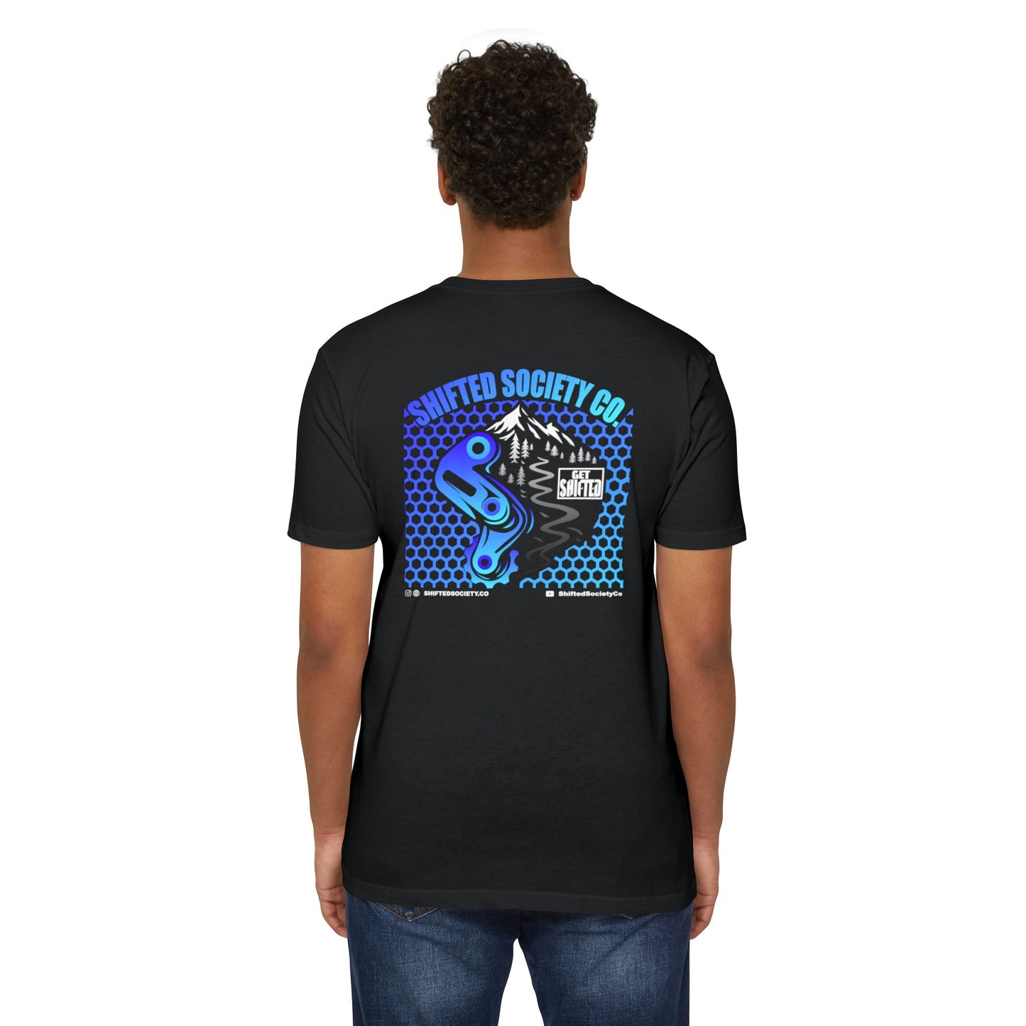 Shifted Blue Derailleur Tee