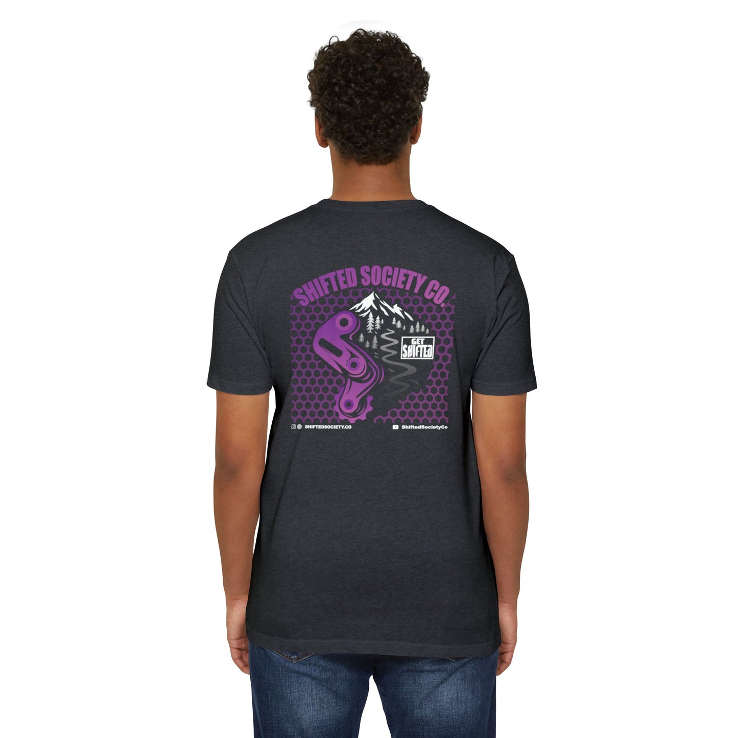 Shifted Purple Derailleur Tee