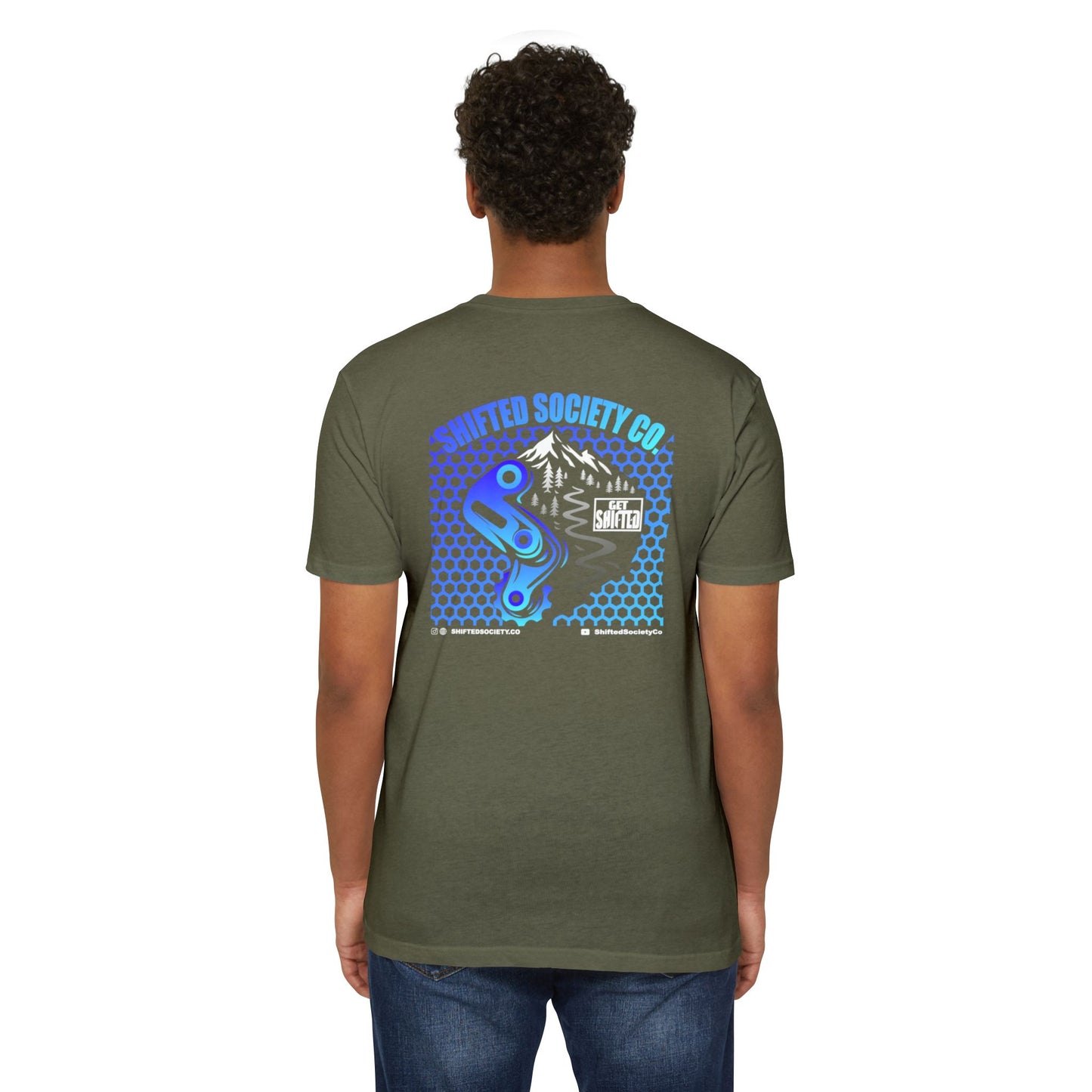 Shifted Blue Derailleur Tee