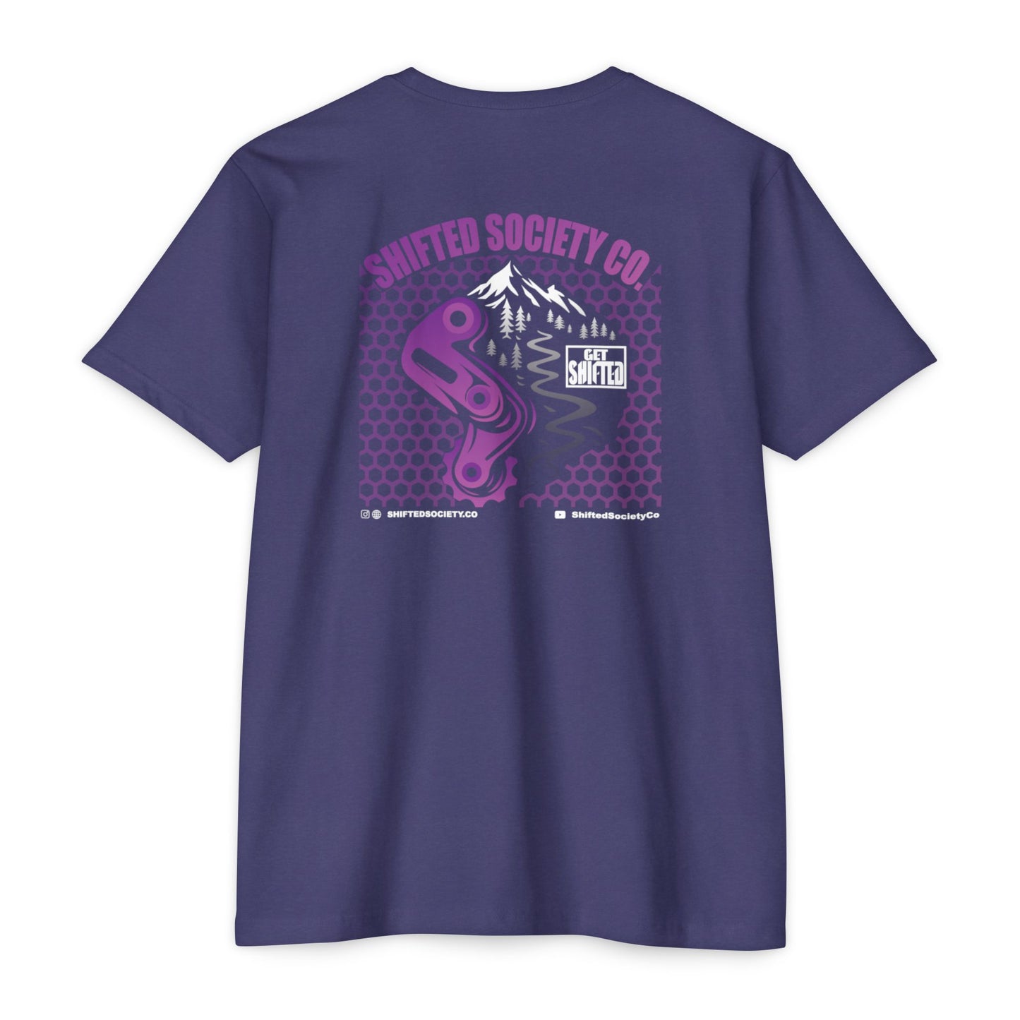 Shifted Purple Derailleur Tee