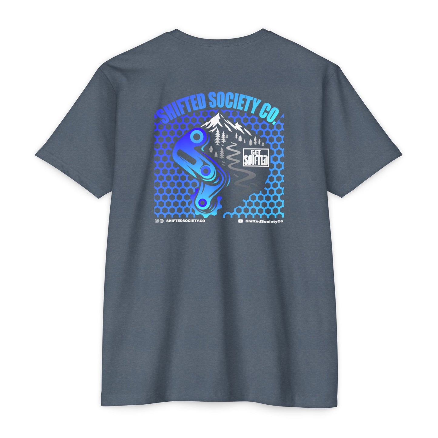 Shifted Blue Derailleur Tee