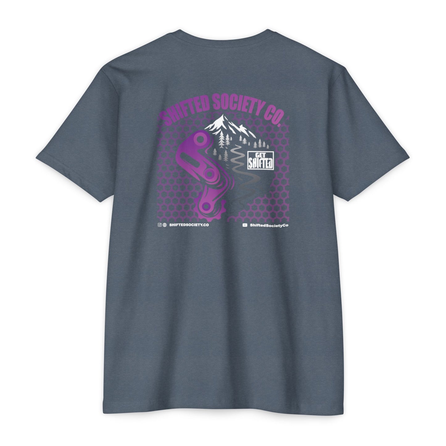 Shifted Purple Derailleur Tee