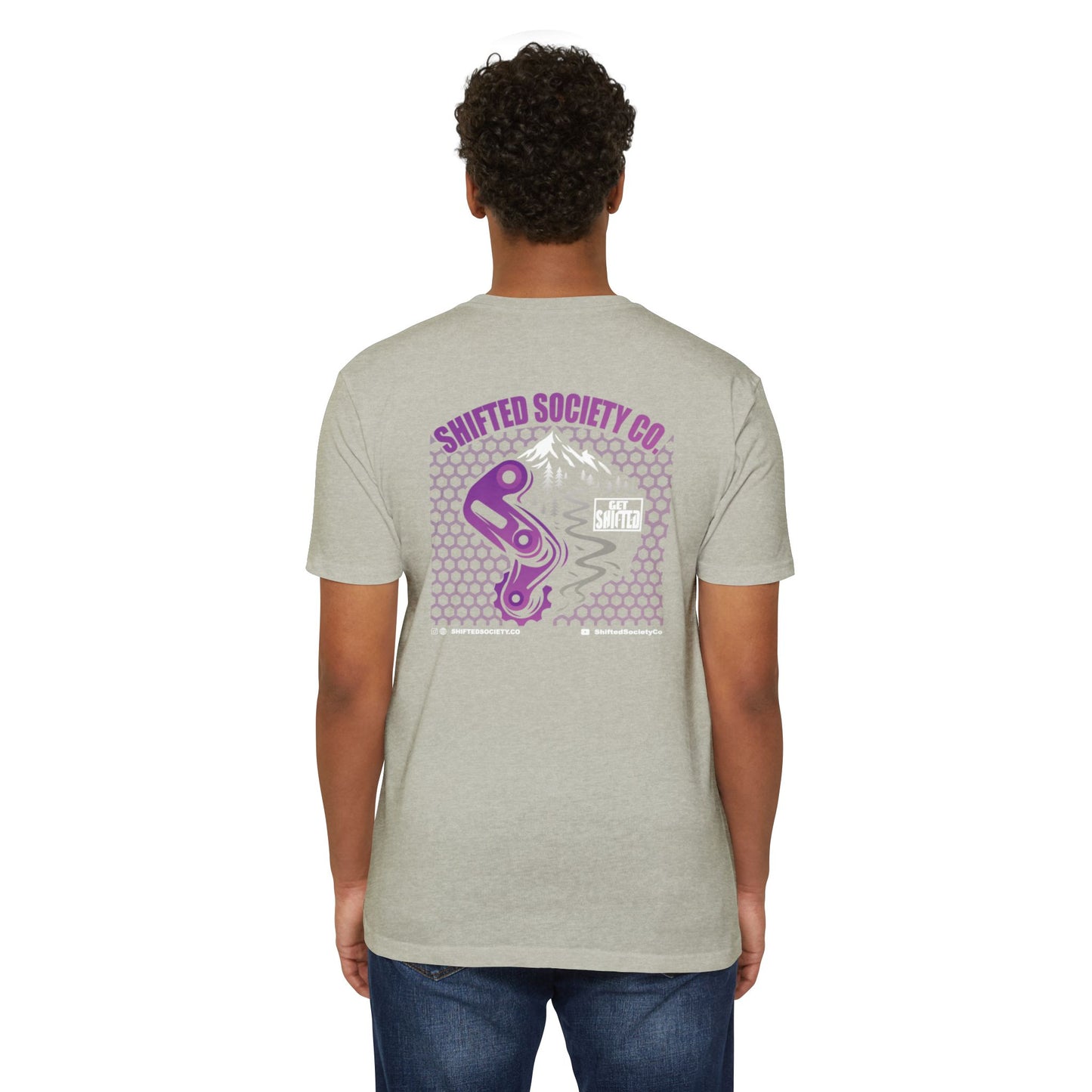 Shifted Purple Derailleur Tee