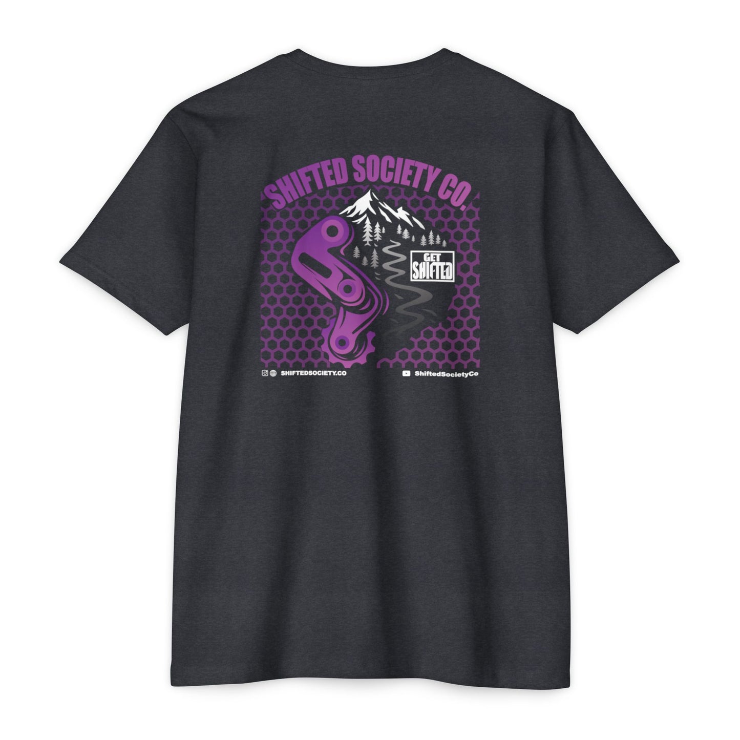 Shifted Purple Derailleur Tee