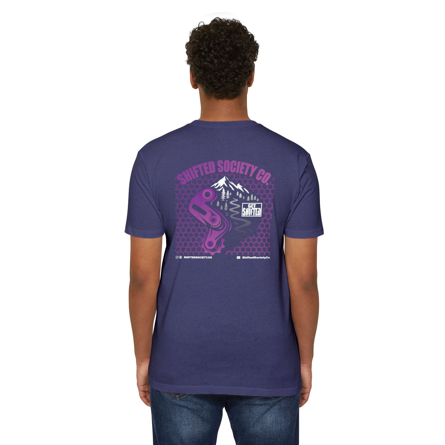 Shifted Purple Derailleur Tee