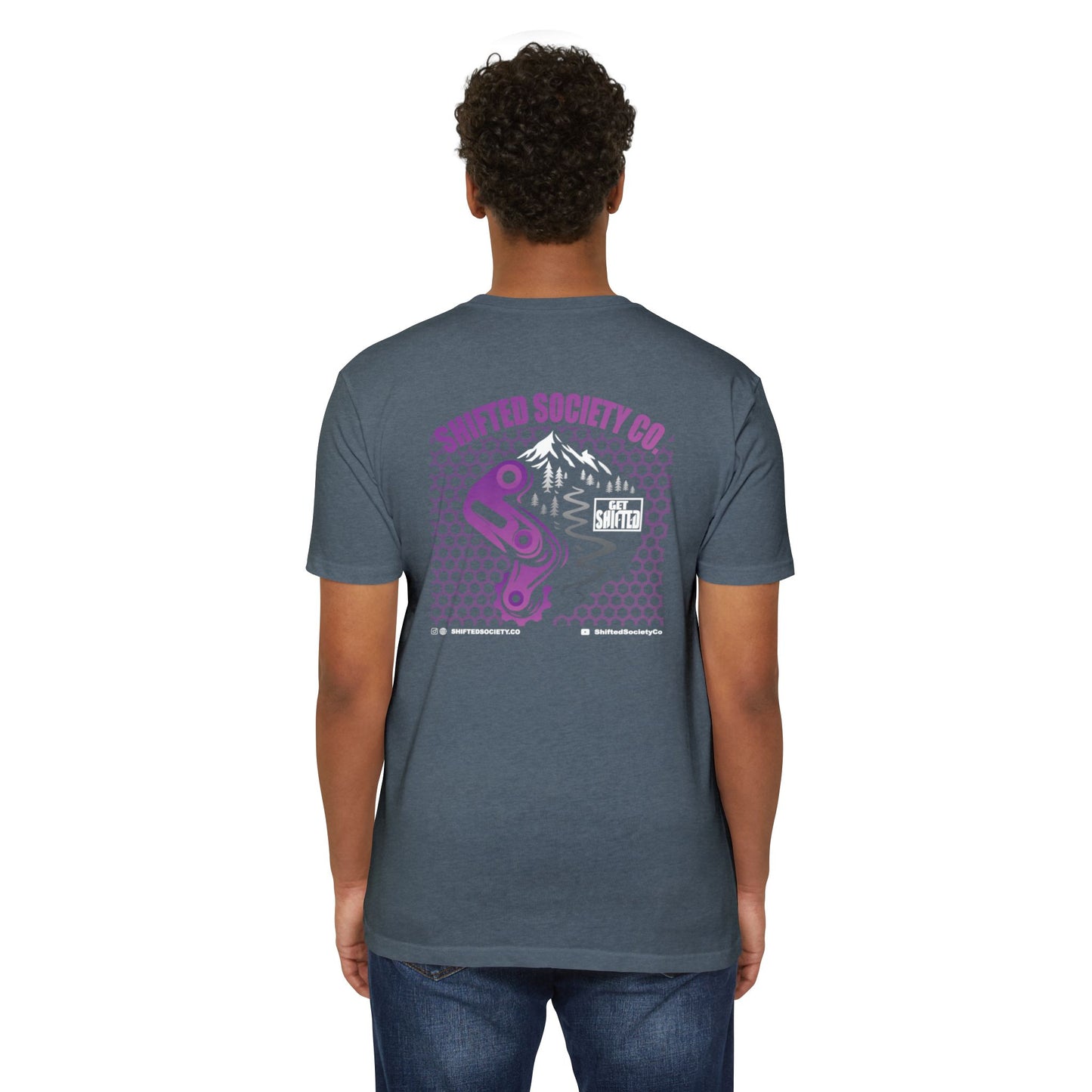Shifted Purple Derailleur Tee