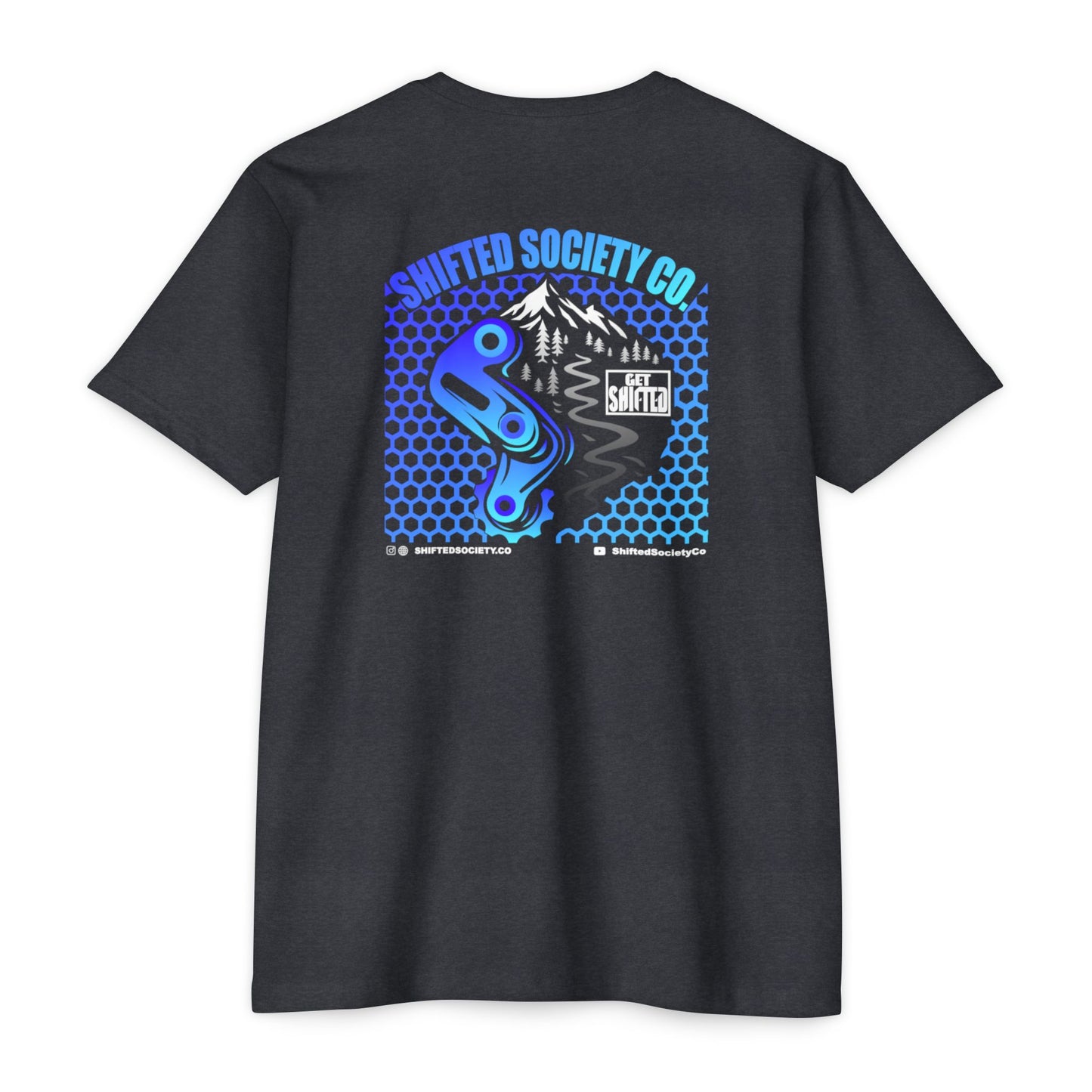 Shifted Blue Derailleur Tee