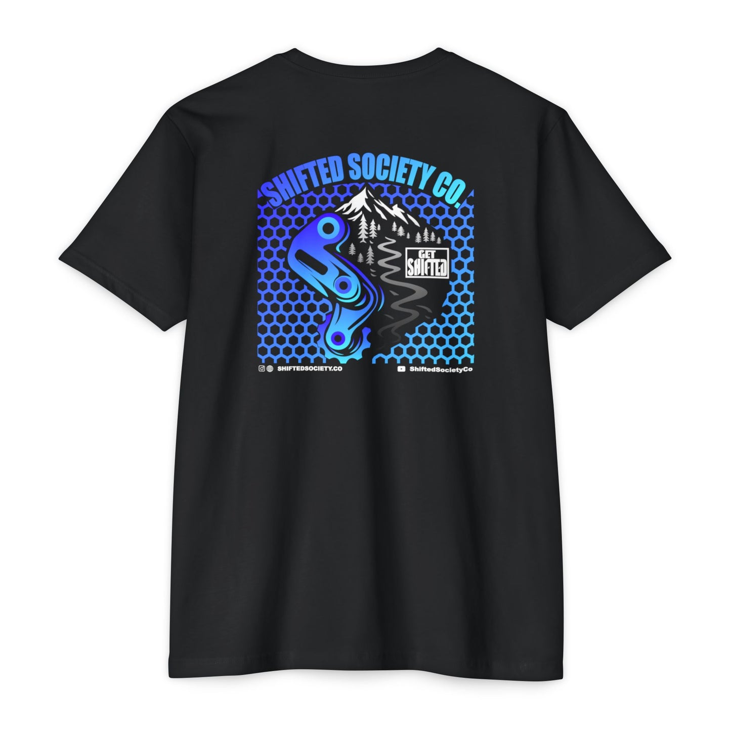 Shifted Blue Derailleur Tee