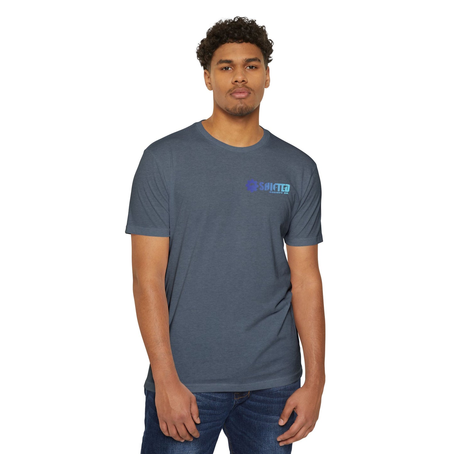 Shifted Blue Derailleur Tee