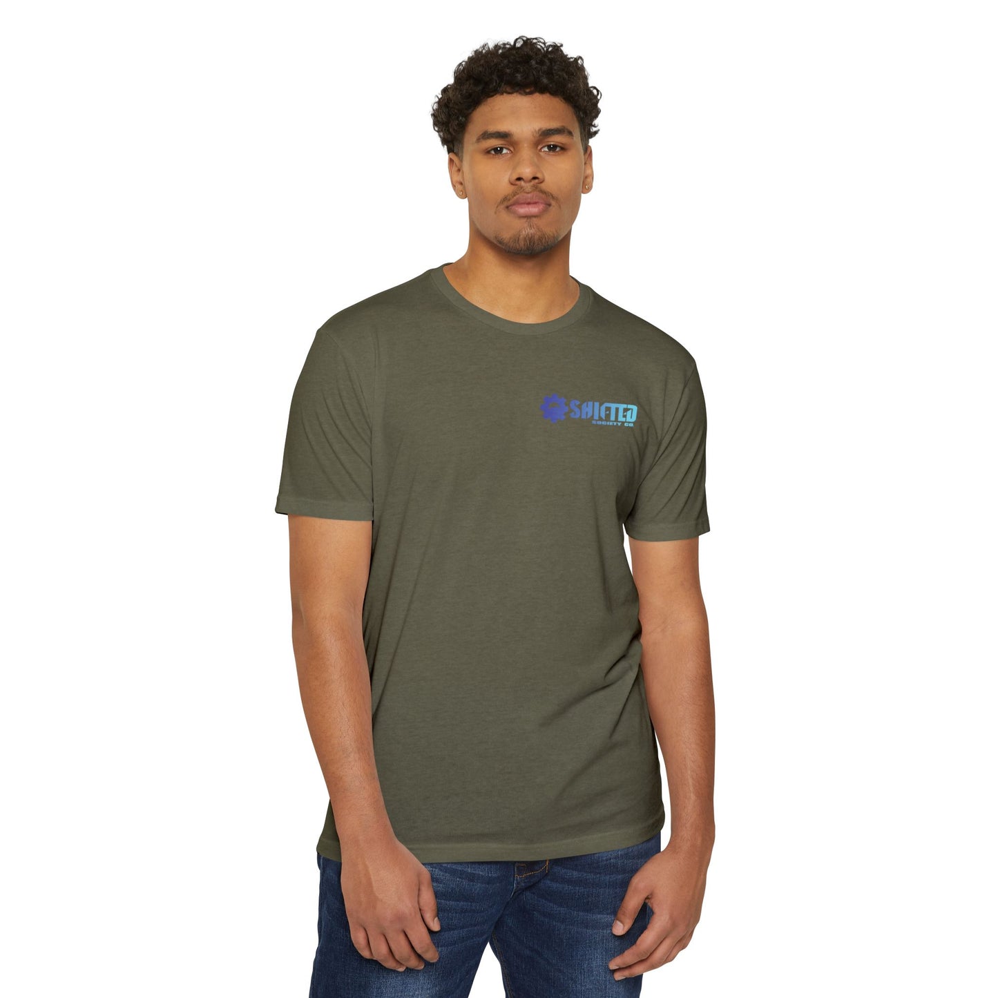 Shifted Blue Derailleur Tee