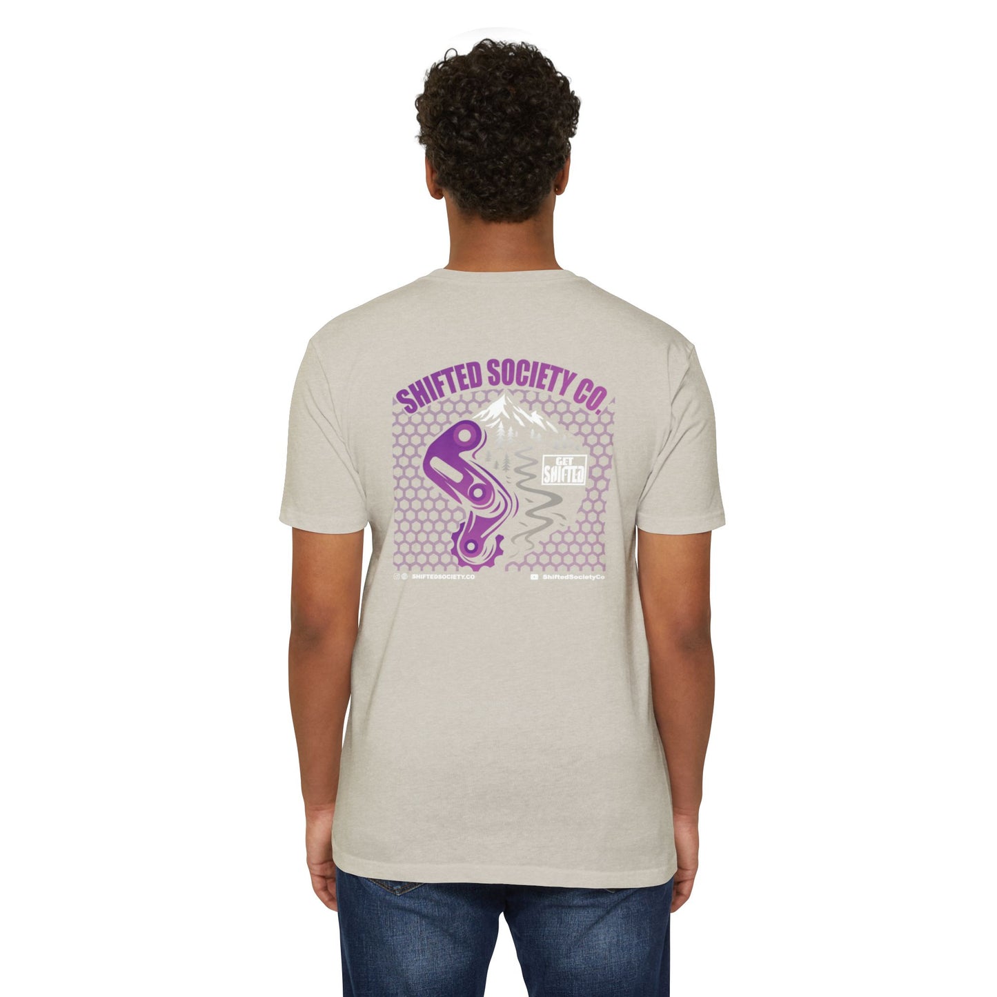 Shifted Purple Derailleur Tee