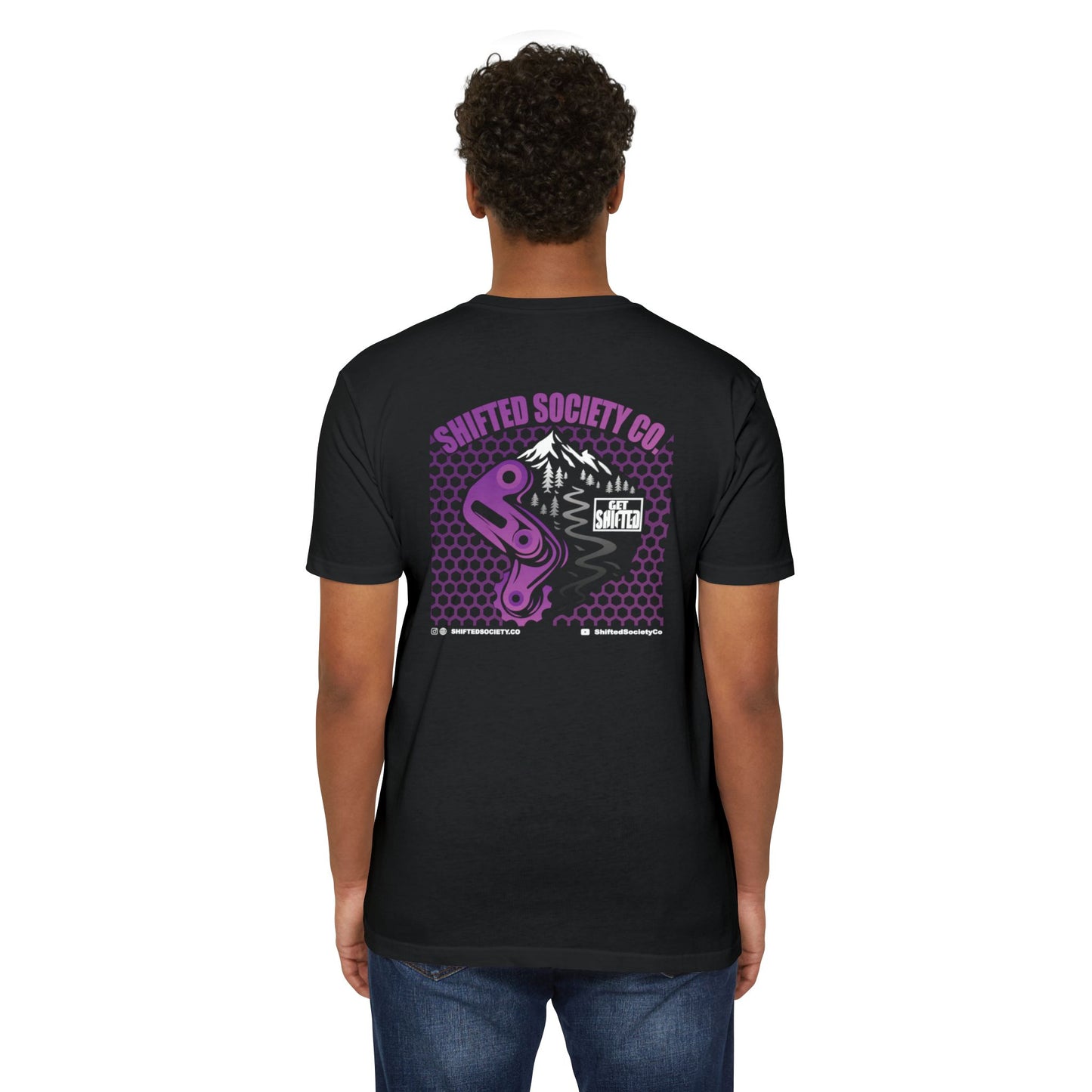 Shifted Purple Derailleur Tee