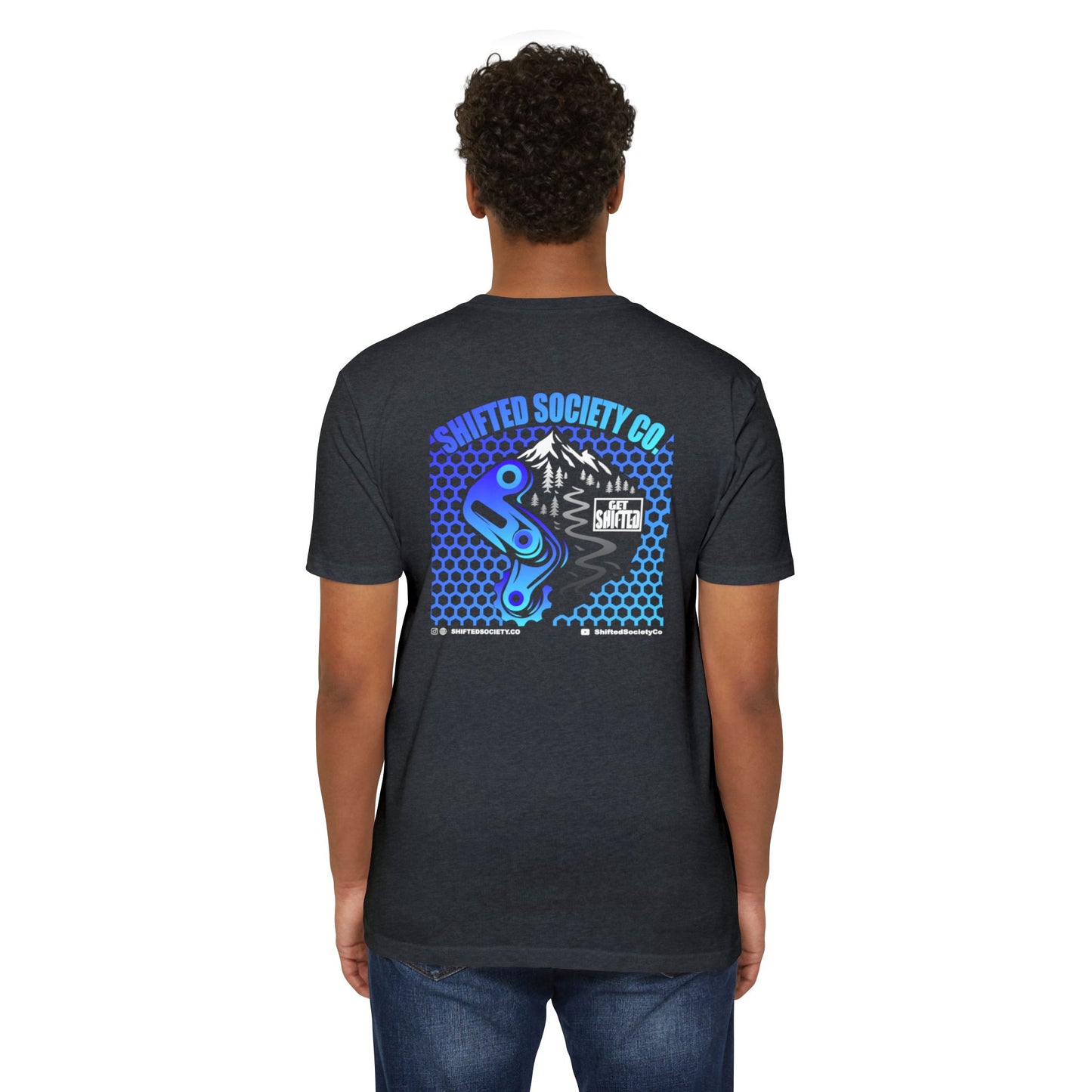 Shifted Blue Derailleur Tee
