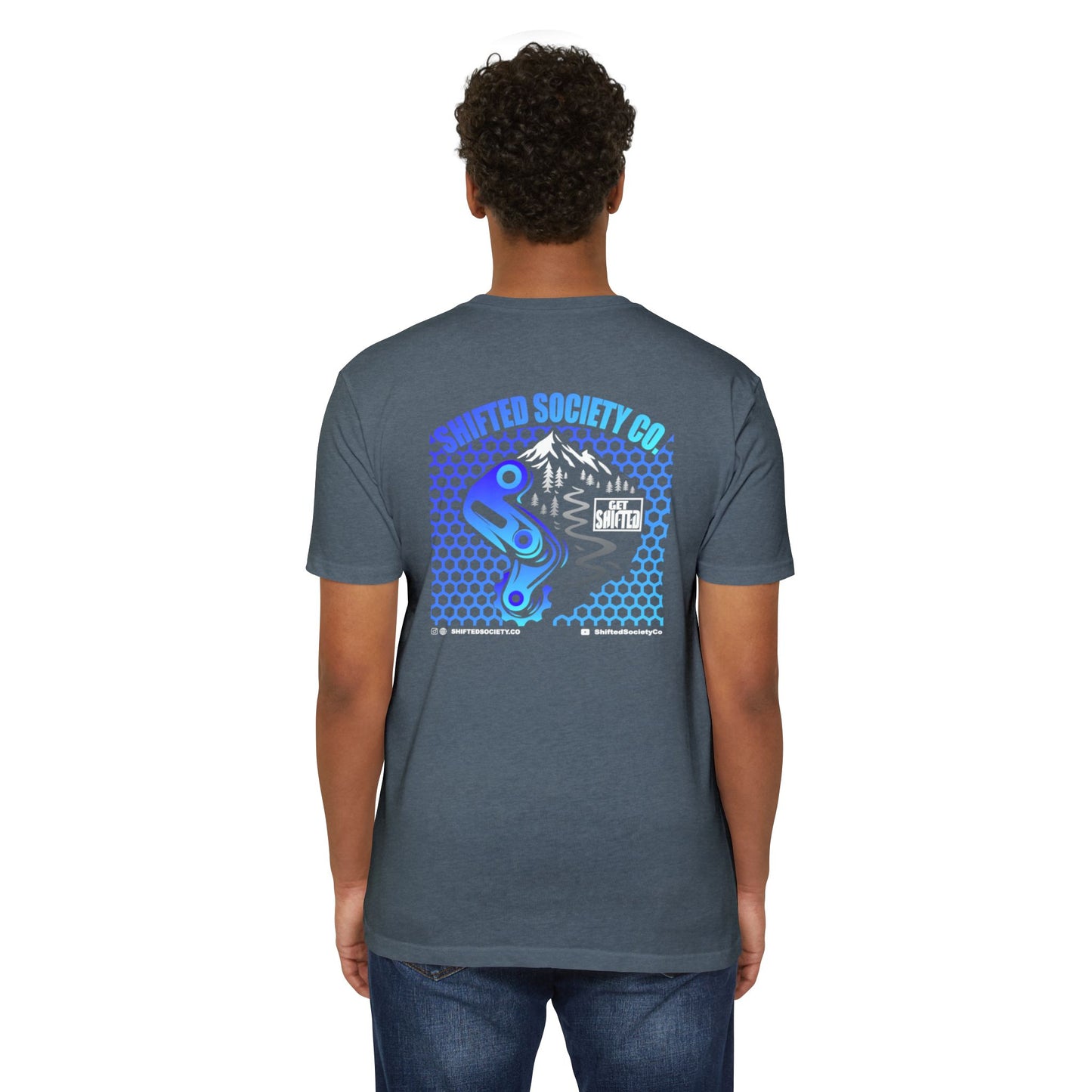 Shifted Blue Derailleur Tee