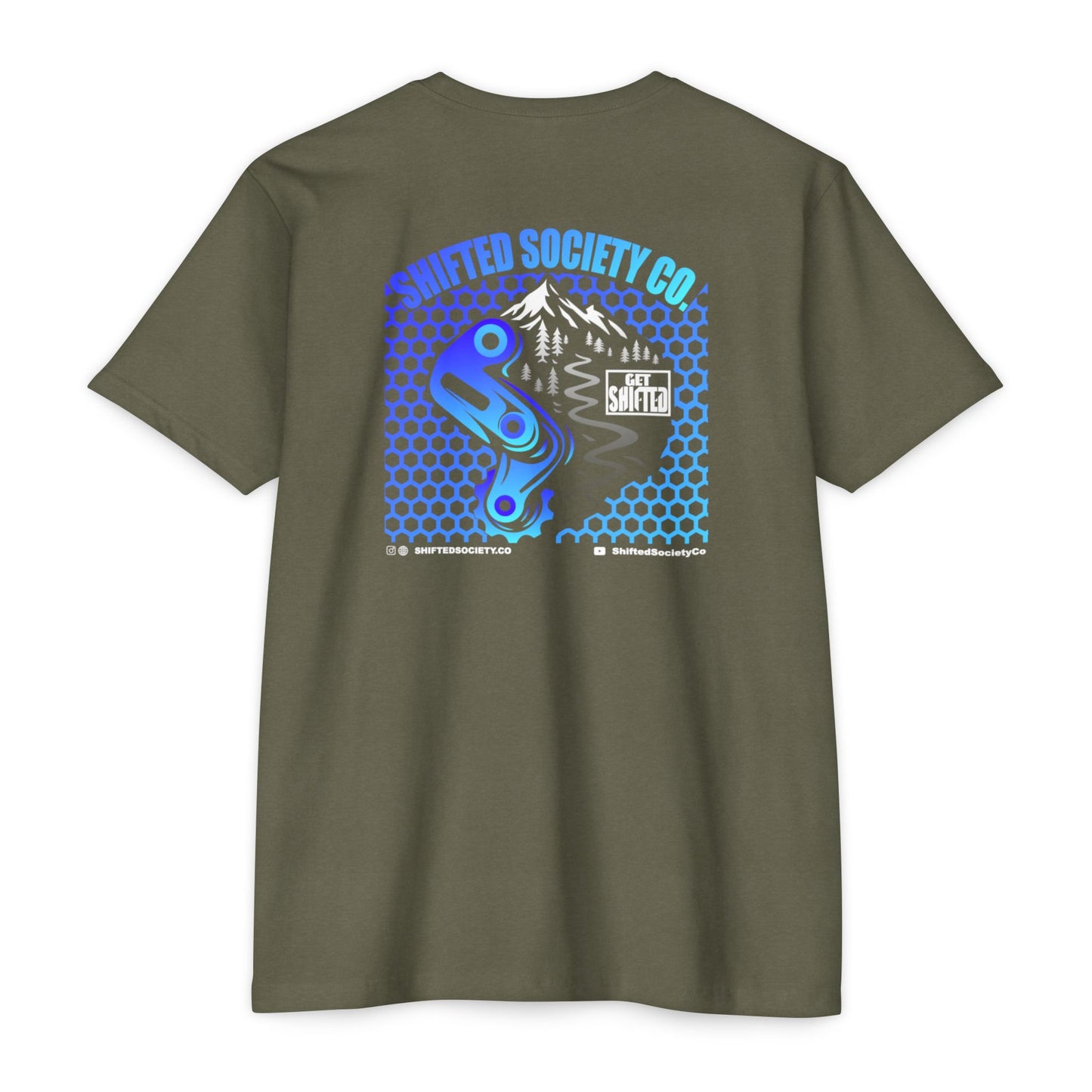 Shifted Blue Derailleur Tee